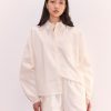 Kvinde Deiji Studios Toppe | The Curved Shirt|Off White