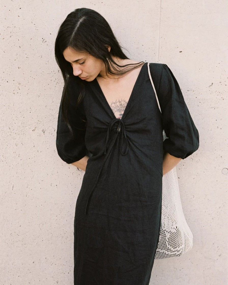 Kvinde Deiji Studios Kjoler | The Away Dress|Black