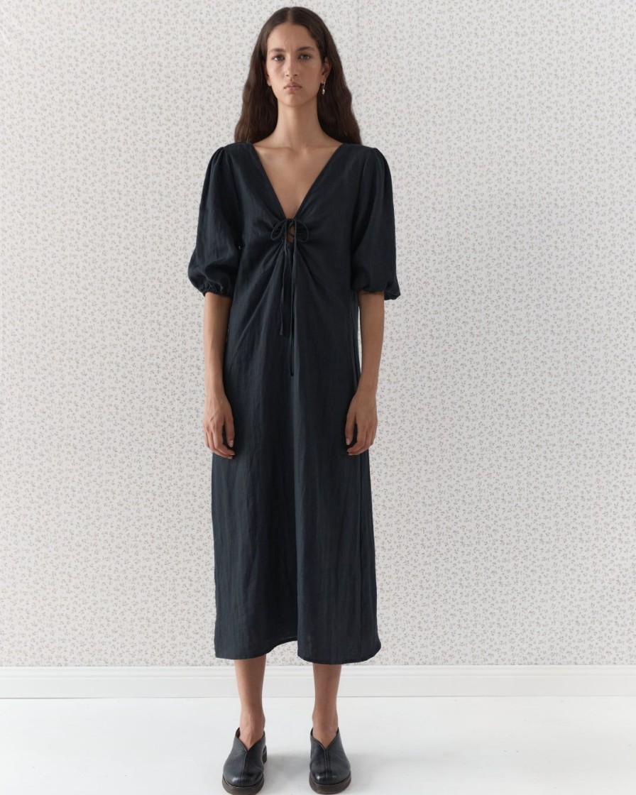 Kvinde Deiji Studios Kjoler | The Away Dress|Black