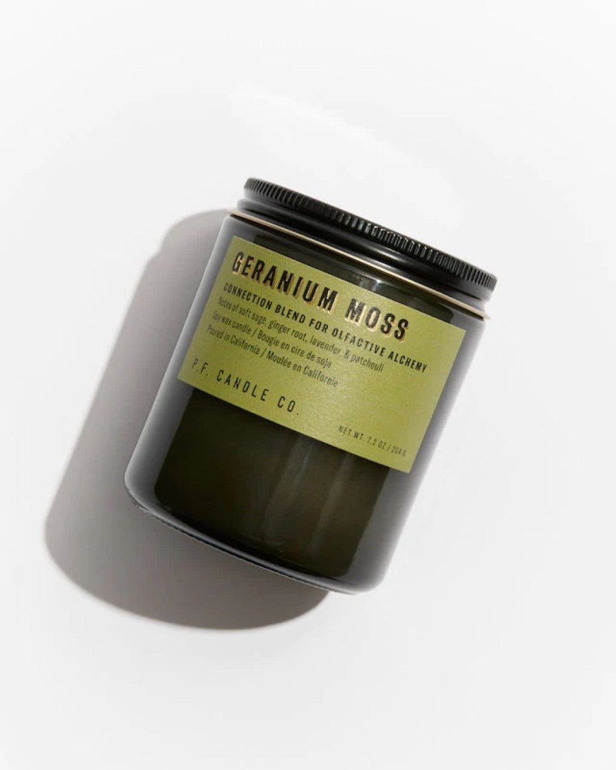 Interior P.F. Candle Co. | Alchemy Soy Candle|Geranium Moss