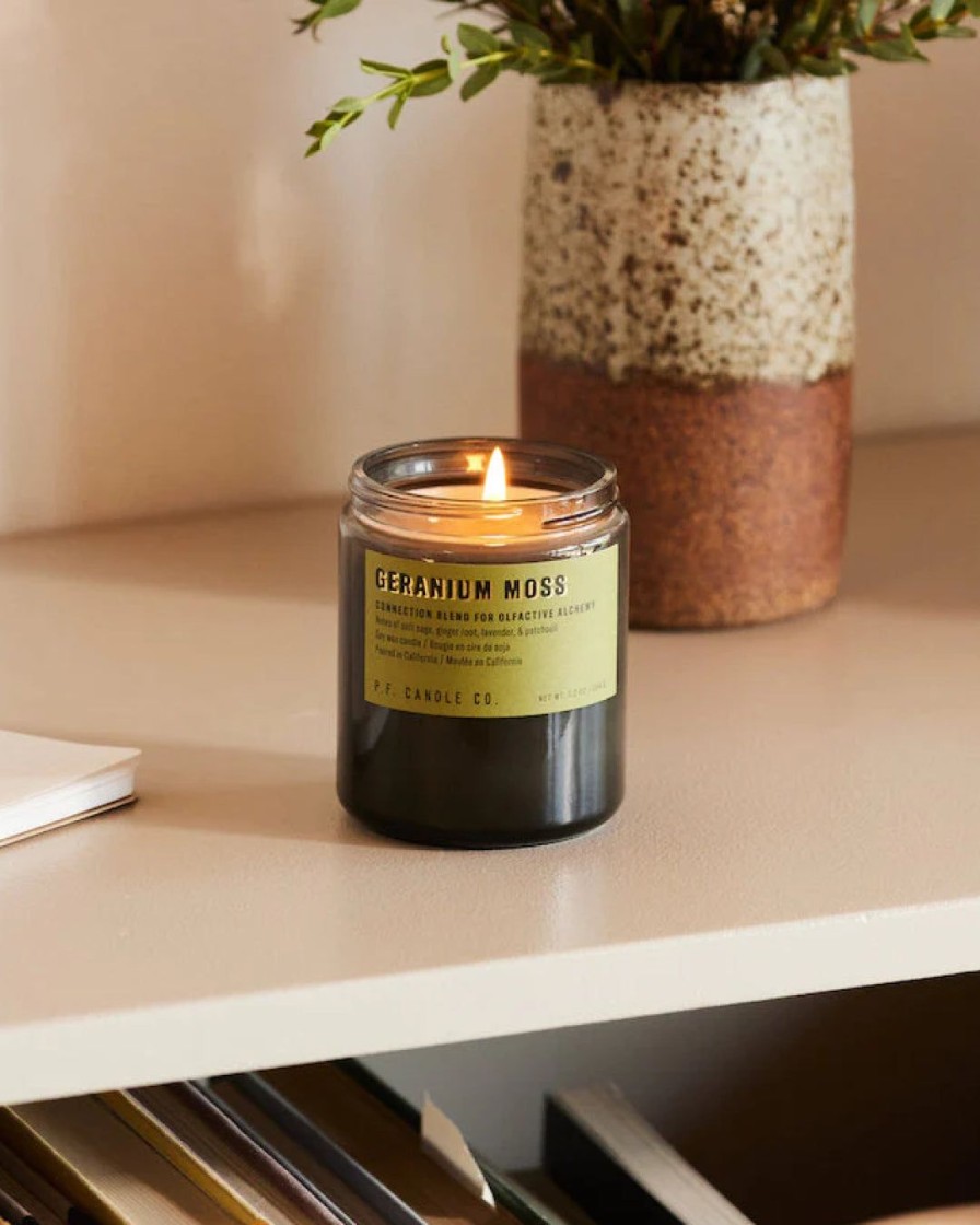 Interior P.F. Candle Co. | Alchemy Soy Candle|Geranium Moss