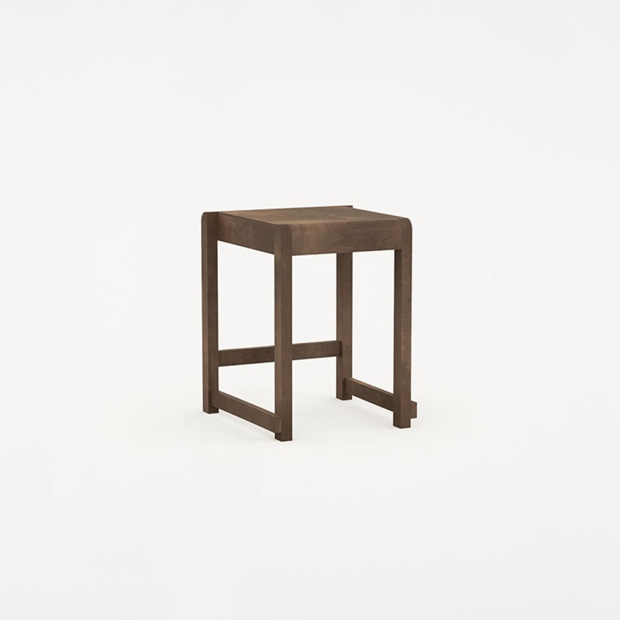 Mobler FRAMA | Low Stool 01 I Dark Wood