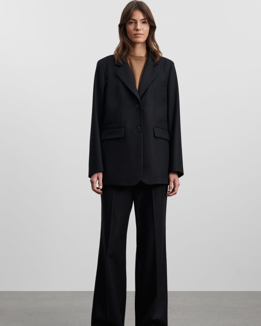 Kvinde Skall Studio Overtoj | Pirette Blazer|Black