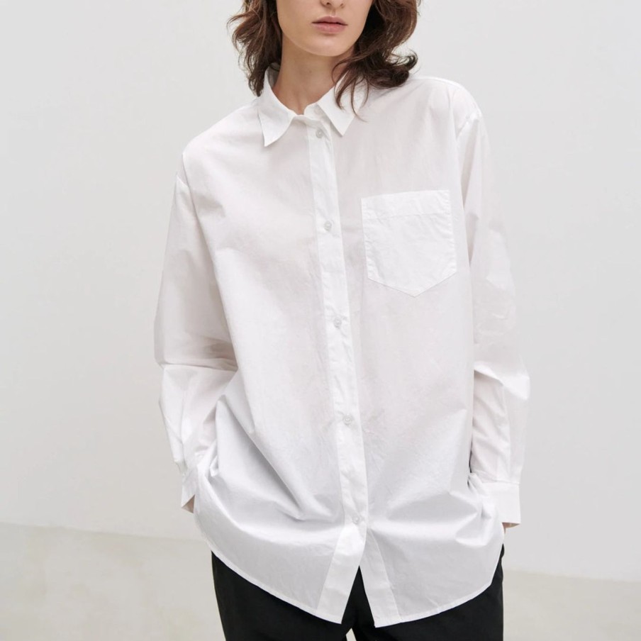 Kvinde Skall Studio Toppe | Edgar Shirt|Optic White