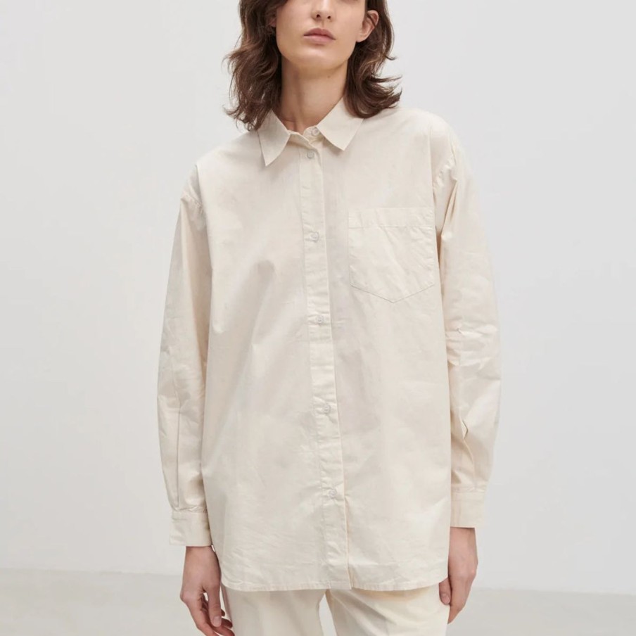 Kvinde Skall Studio Toppe | Edgar Shirt|Light Cream