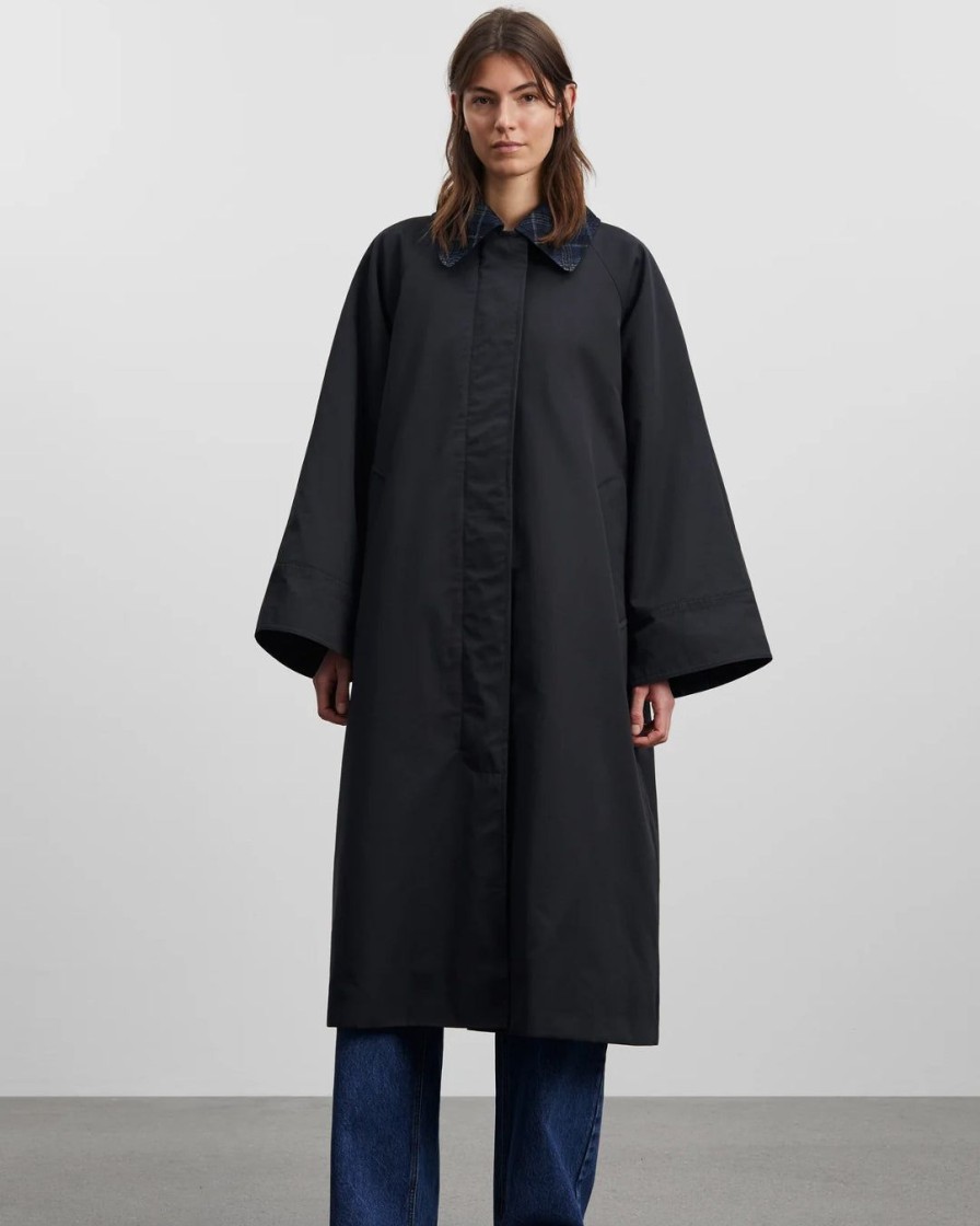 Kvinde Skall Studio Overtoj | Gaby Coat|Dark Navy