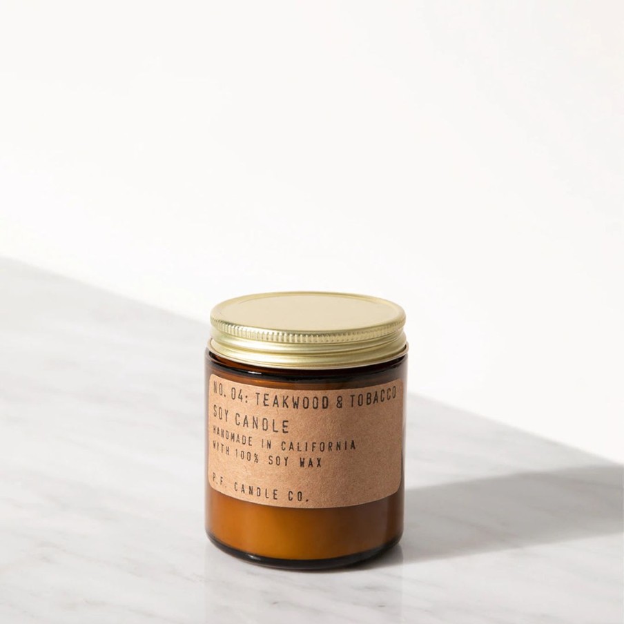 Interior P.F. Candle Co. | Candle|Teakwood And Tobacco