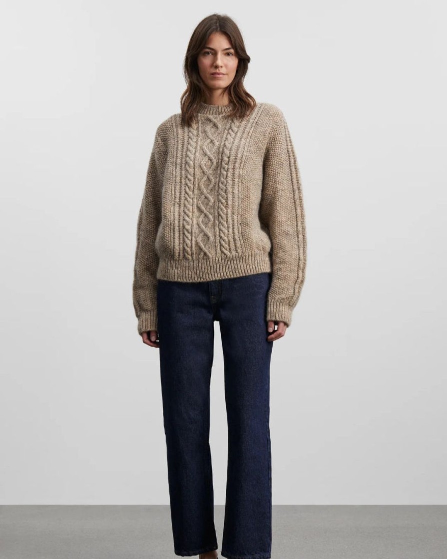 Kvinde Skall Studio Strik | Tilia Jumper|Light Camel