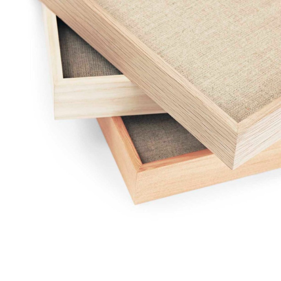 Interior Manufakture | Pinboard W. Linen Canvas|Medium|Oak