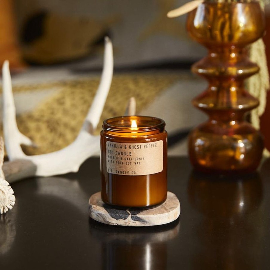 Interior P.F. Candle Co. | Soy Candle|Vanilla And Ghost Pepper