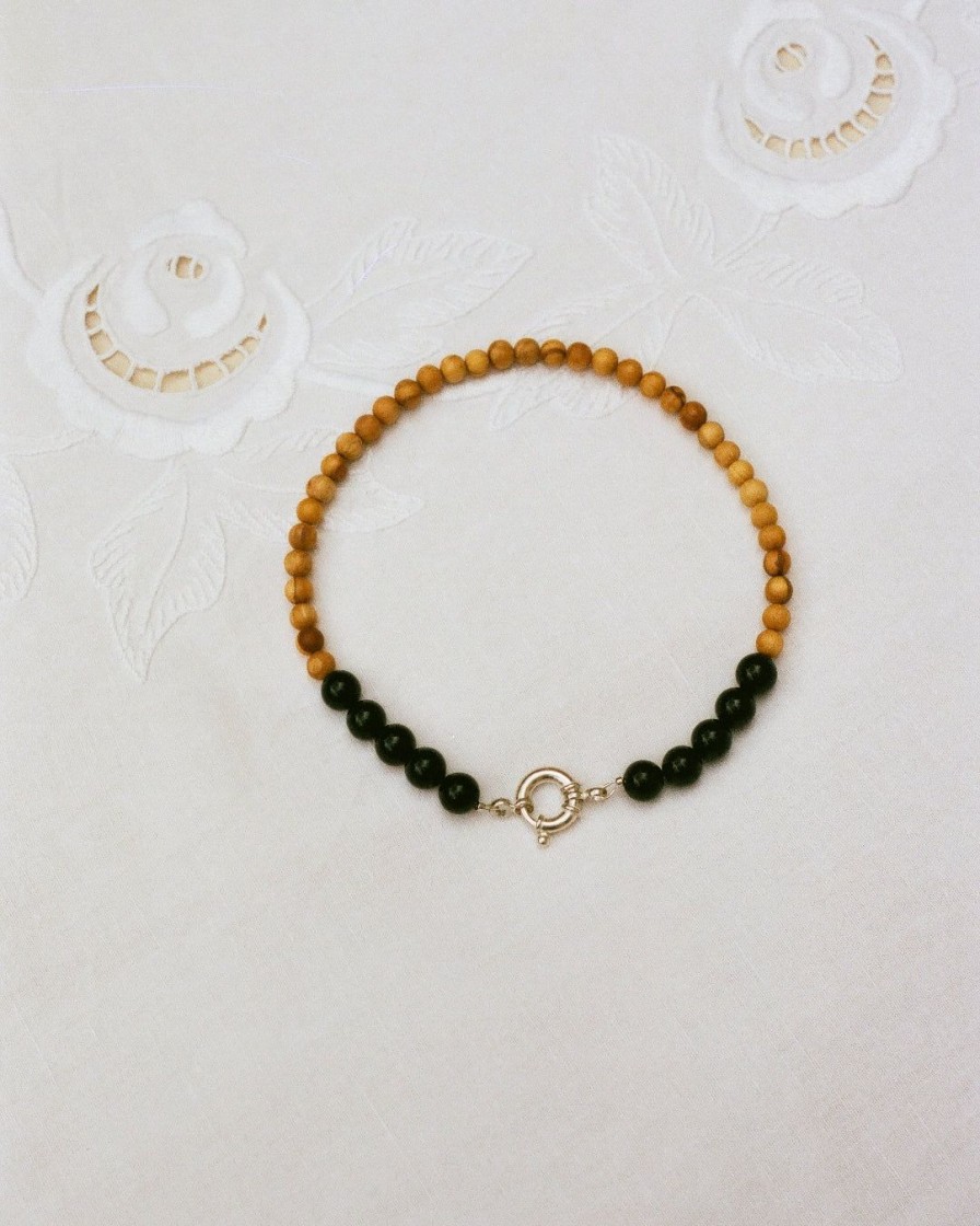 Tilbehor Trine Tuxen Jewelry | Large Palo Santo X Black Onyx|Trine Tuxen For Raasted