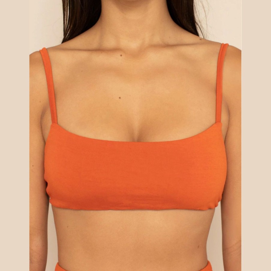 Kvinde HARA The Label Undertoj | Leo High Cut Bra|Pumpkin