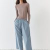 Kvinde Deiji Studios Underdele | The Ease Trouser|Paddle Blue