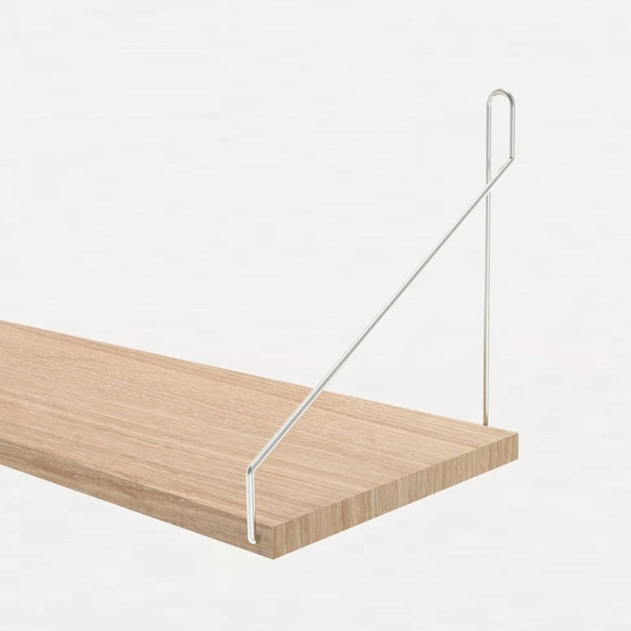 Mobler FRAMA | Shelf|White Oiled | Steel Brackets