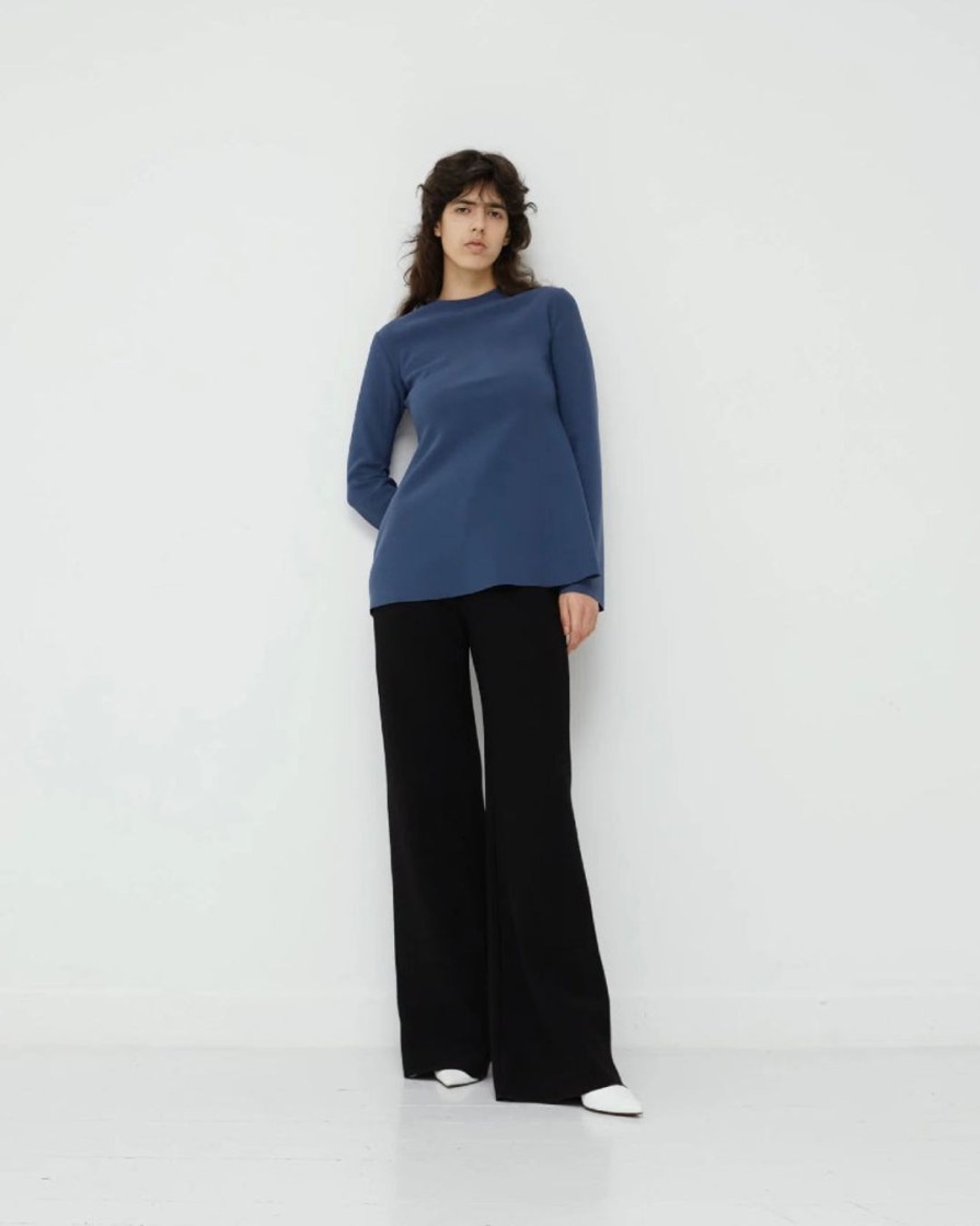 Kvinde Birrot Underdele | Wide Bootcut Trousers|Black