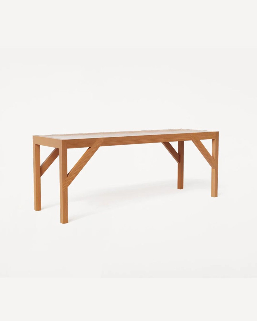 Mobler FRAMA | Bracket Bench | Warm Brown Pine