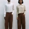 Mand Cordera Bottoms | Corduroy Baggy Pants|Pardo