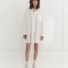 Kvinde Deiji Studios Kjoler | The Cotton Shirt Dress|White