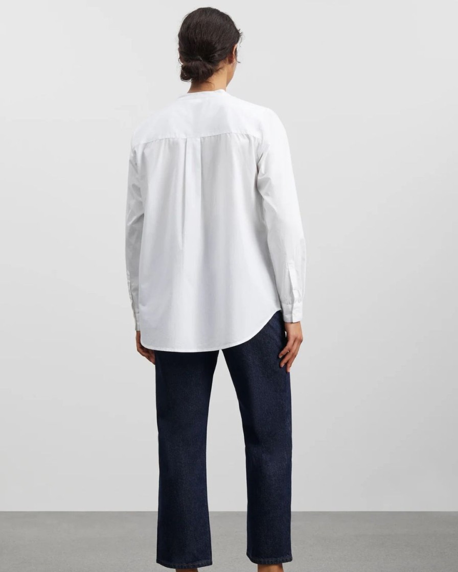 Kvinde Skall Studio Toppe | Tunic Shirt|Optic White