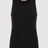 Kvinde St. Agni Toppe | Organic Cotton Singlet|Black