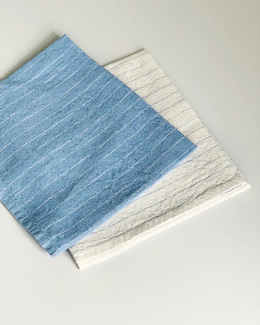 Interior Stilleben | Kitchen Towel|Limestone/Blue|Set Of 2