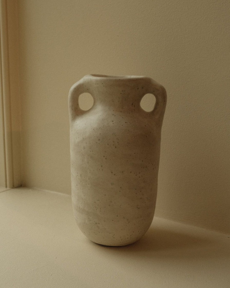 Interior Jade Paton | Lille Vase|Creme Plettet