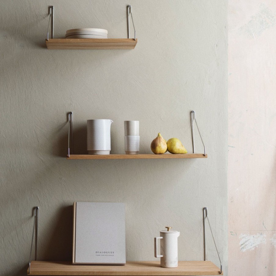 Mobler FRAMA | Shelf|Natural Oiled | Black Brackets