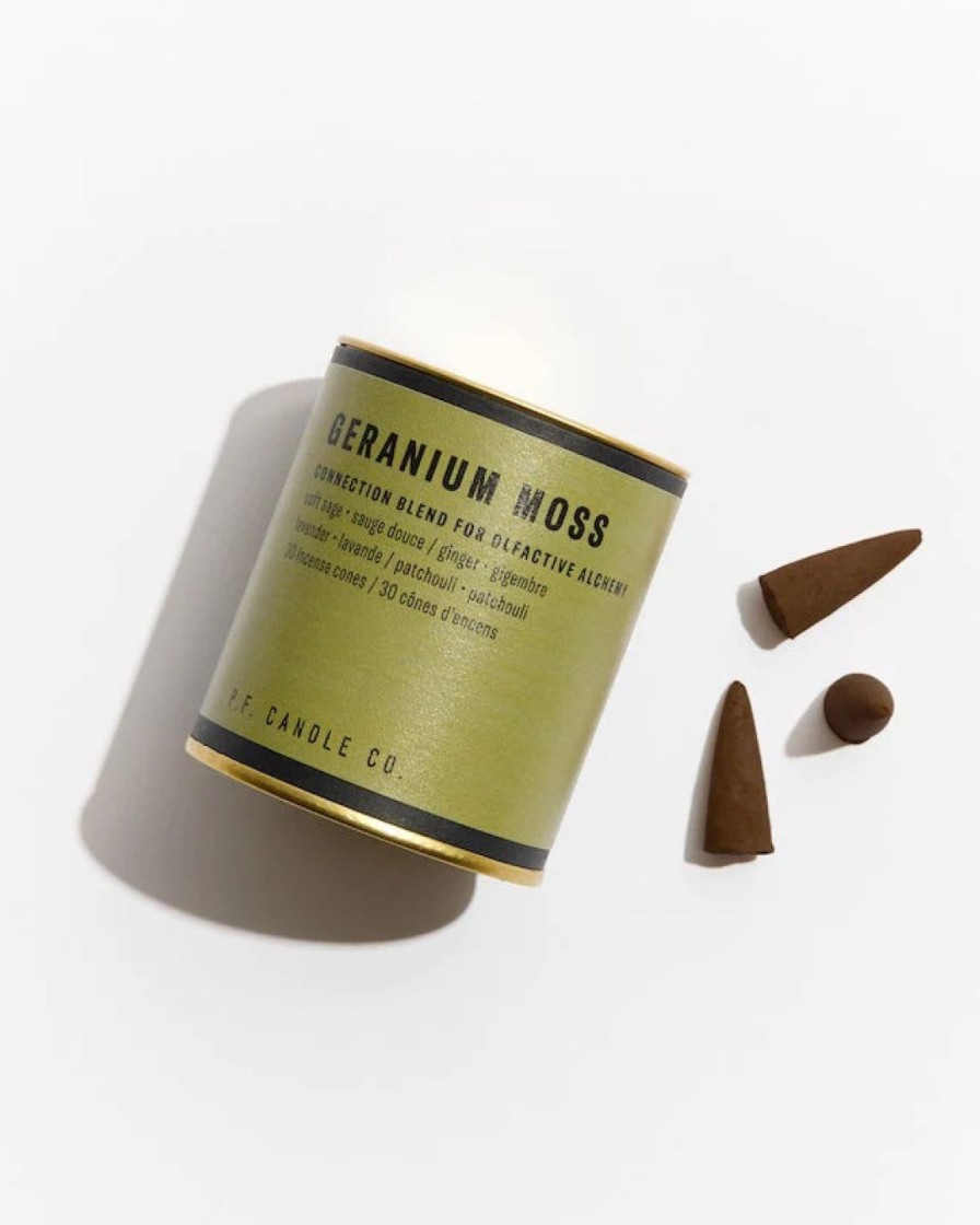 Interior P.F. Candle Co. | Alchemy Incense Cones|Geranium Moss