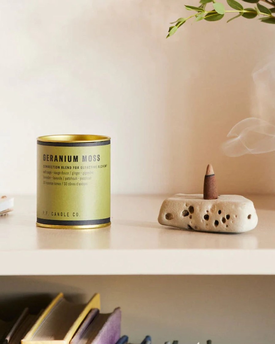 Interior P.F. Candle Co. | Alchemy Incense Cones|Geranium Moss