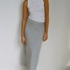 Kvinde Deiji Studios Underdele | The Tie Tube Skirt | Grey