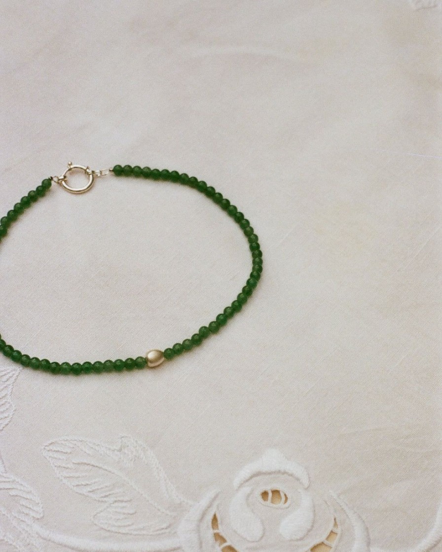 Tilbehor Trine Tuxen Jewelry | Green Aventurine X Silver Bead|Trine Tuxen For Raasted