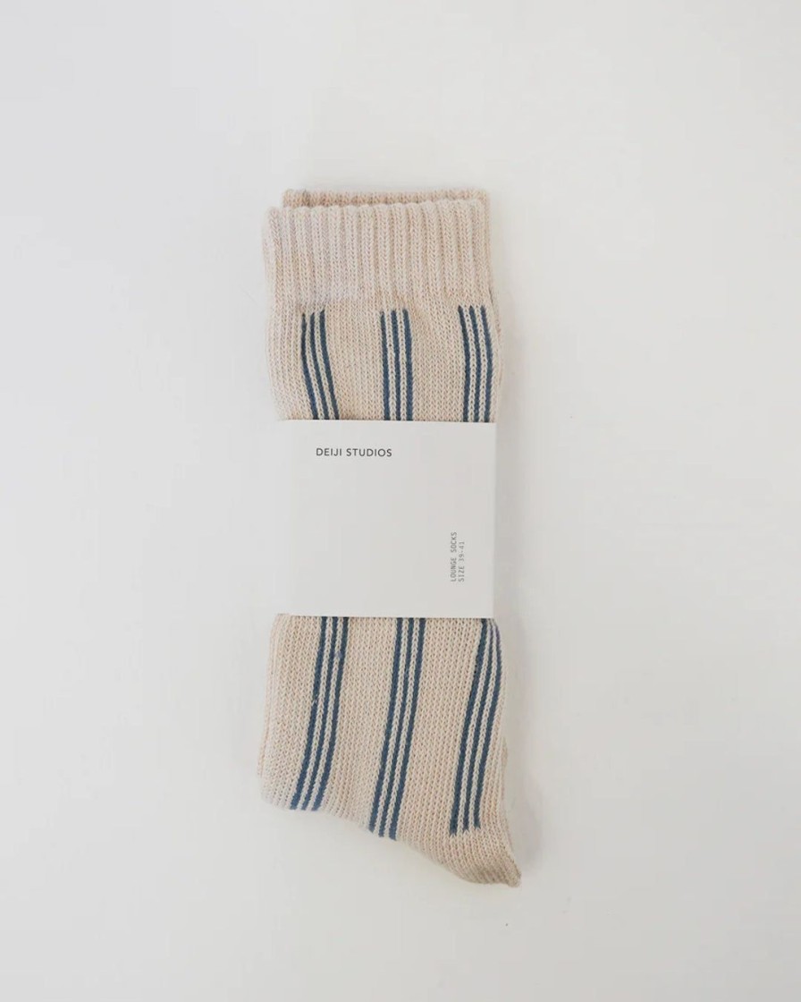 Tilbehor Deiji Studios | The Woven Sock|River Stripe