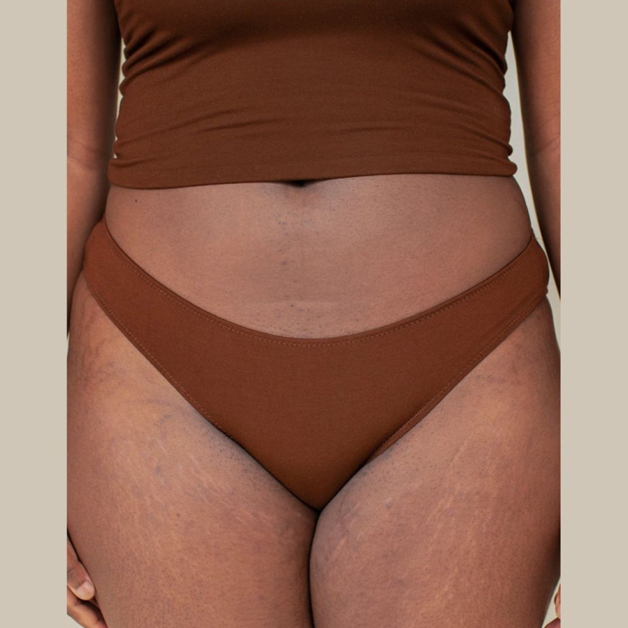 Kvinde HARA The Label Undertoj | Maya Low Waist Undies | Earth