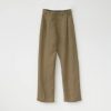 Kvinde AF Agger Underdele | Linen Box Trousers | Loden