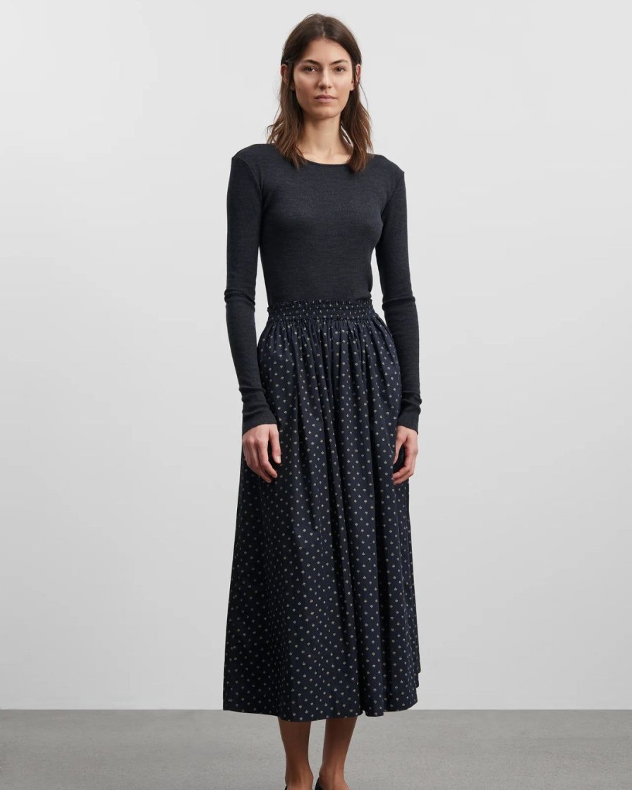 Kvinde Skall Studio Underdele | Dagny Skirt|Alistair Print/Midnight/Beige