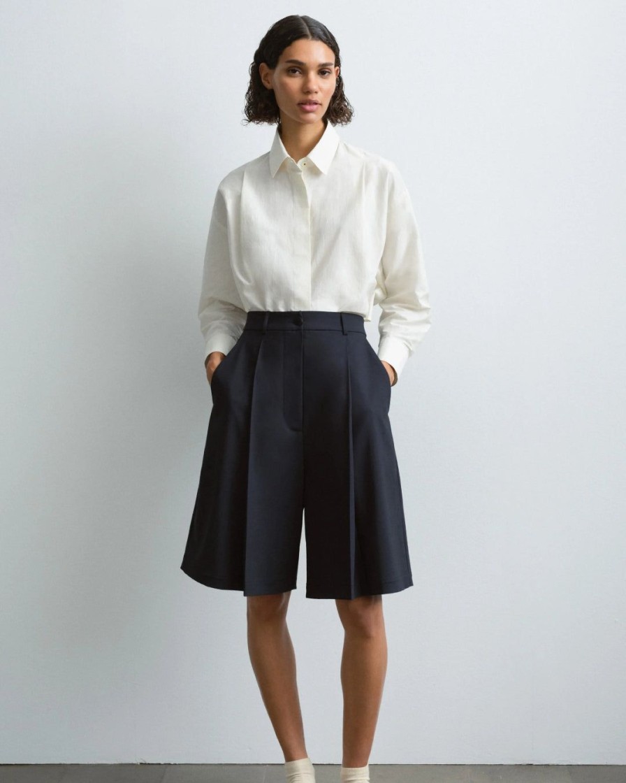 Kvinde Cordera Underdele | Tailoring Bermuda Shorts | Night