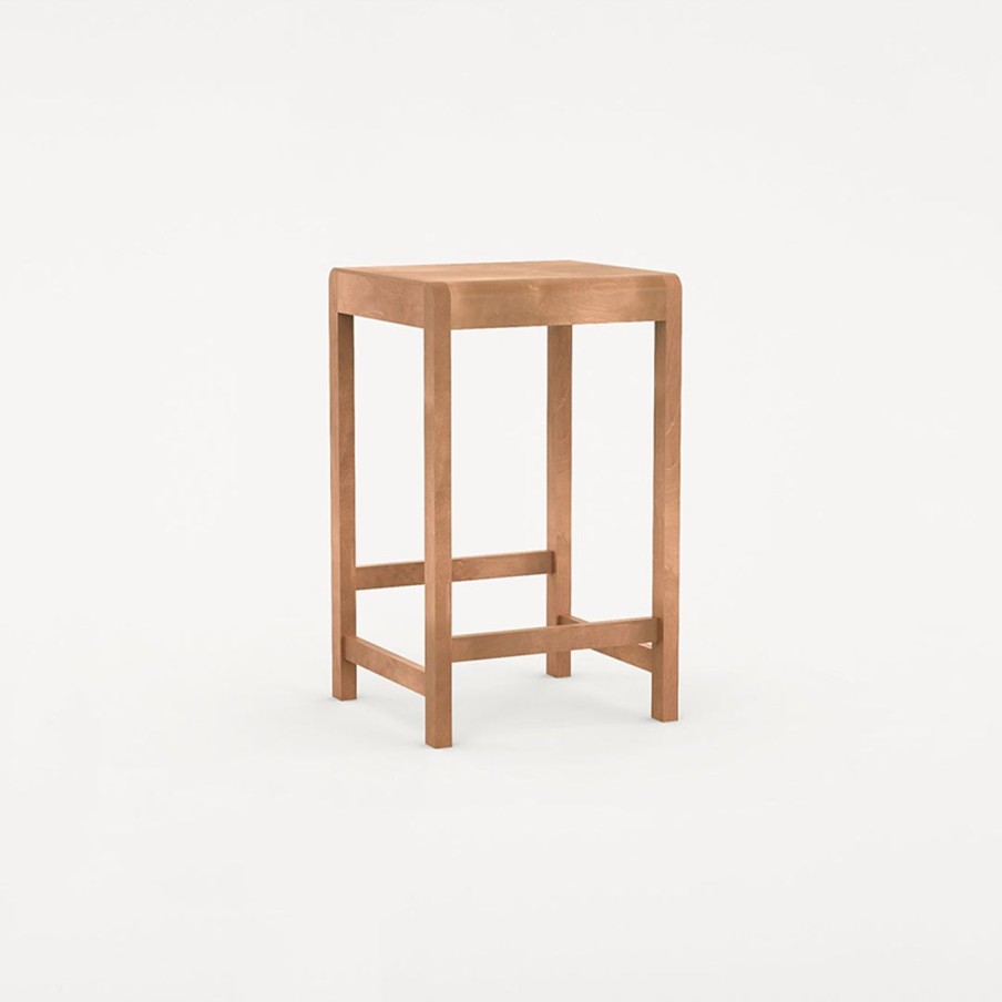 Mobler FRAMA | Stool 01|Warm Brown Wood|H65