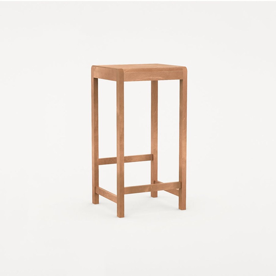 Mobler FRAMA | Stool 01|Warm Brown Wood|H76