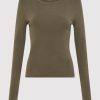 Kvinde St. Agni Toppe | Organic Cotton Long Sleeve Top|Kelp