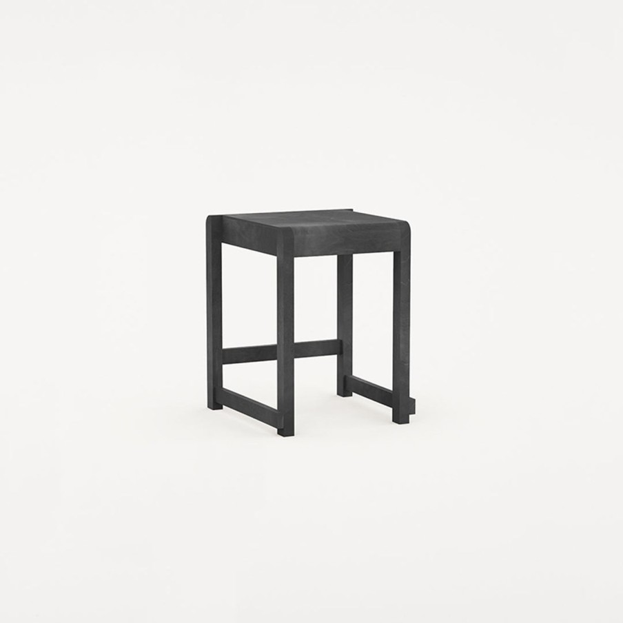 Mobler FRAMA | Low Stool 01 I Ash Black Wood