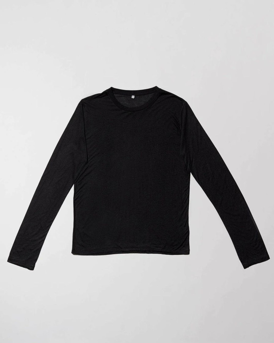 Kvinde Baserange Toppe | Long Sleeve Tee|Black