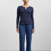 Kvinde Skall Studio Toppe | Edie Cardigan|Dark Navy