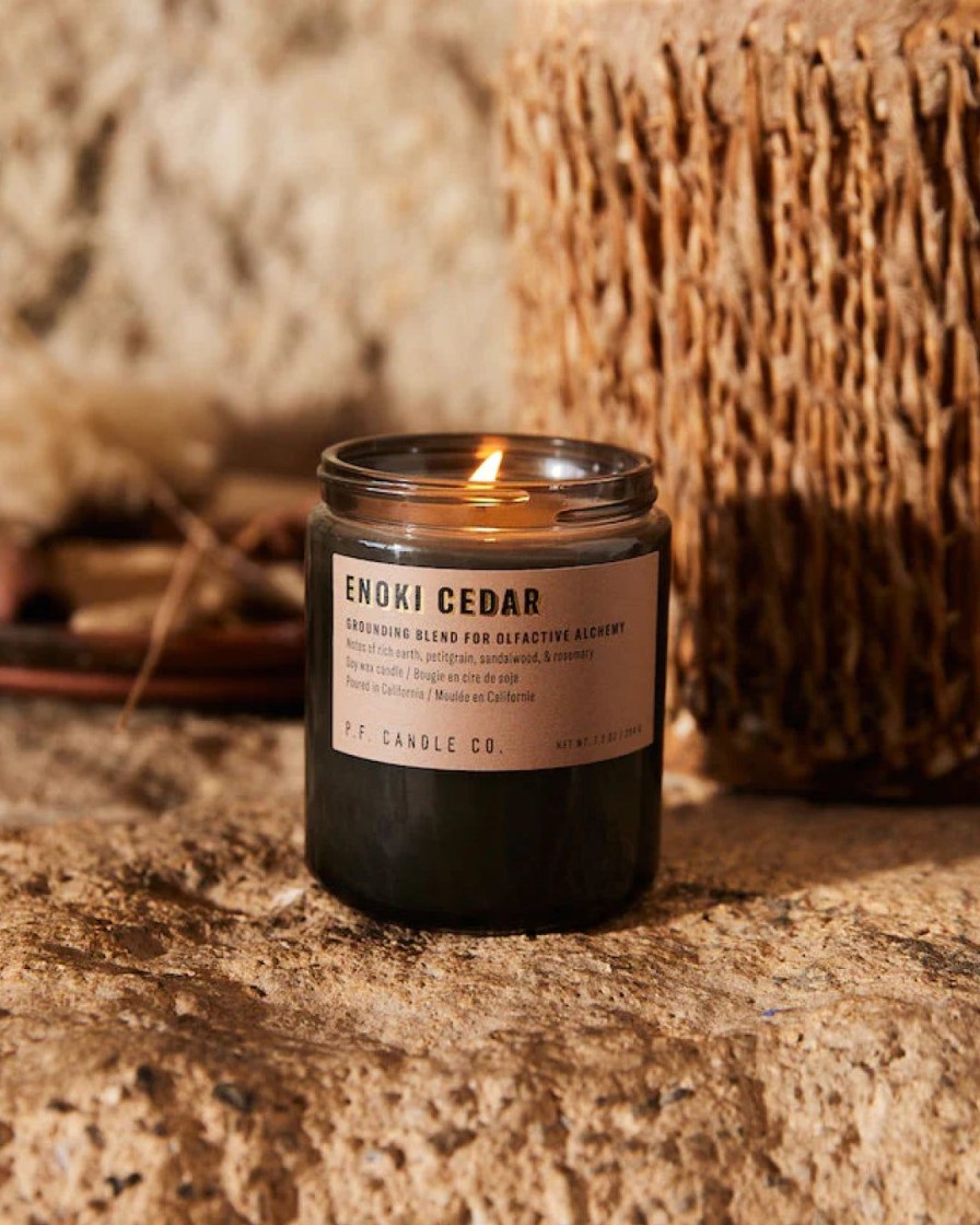 Interior P.F. Candle Co. | Alchemy Soy Candle|Enoki Cedar