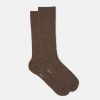 Tilbehor AIAYU | Cashmere Rib Socks|Dark Brown