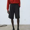 Mand Cordera Bottoms | Tailoring Bermuda Shorts | Black