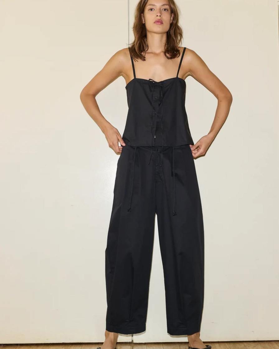 Kvinde Deiji Studios Underdele | The Cotton Pant|Black