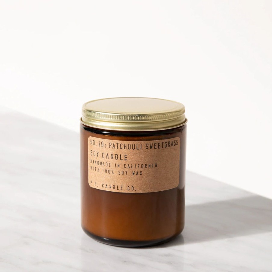 Interior P.F. Candle Co. | Soy Candle|Patchouli Sweetgrass