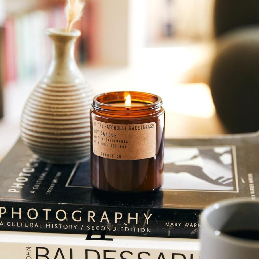 Interior P.F. Candle Co. | Soy Candle|Patchouli Sweetgrass