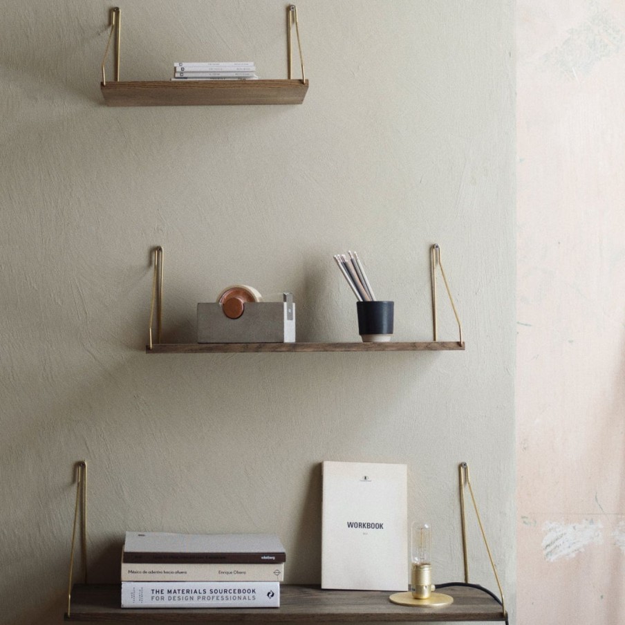 Mobler FRAMA | Shelf|Dark Oiled | Steel Brackets