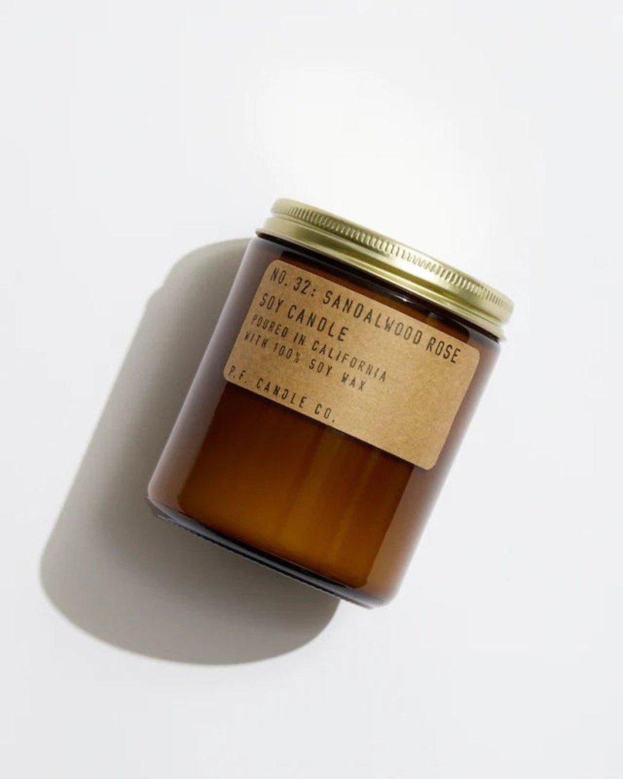 Interior P.F. Candle Co. | Soy Candle|Sandalwood Rose